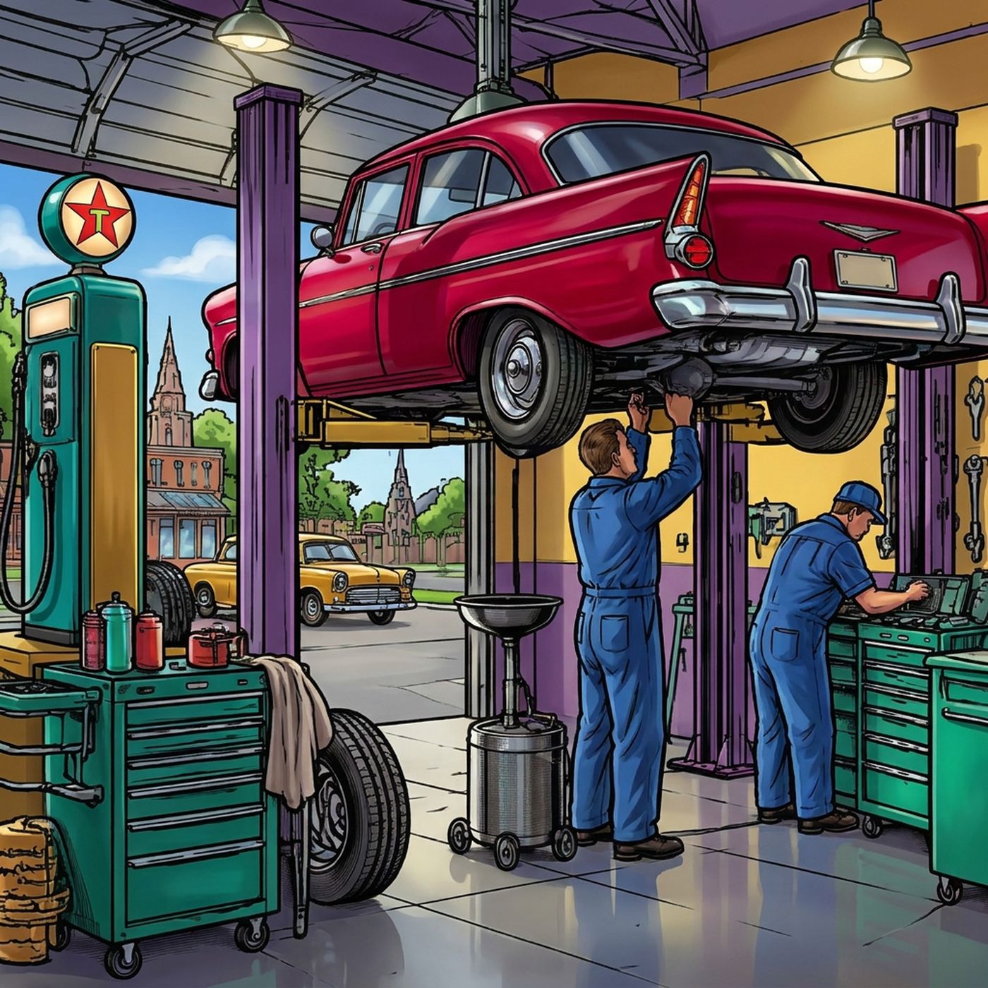 Full-colour reference for Filling Station Garage