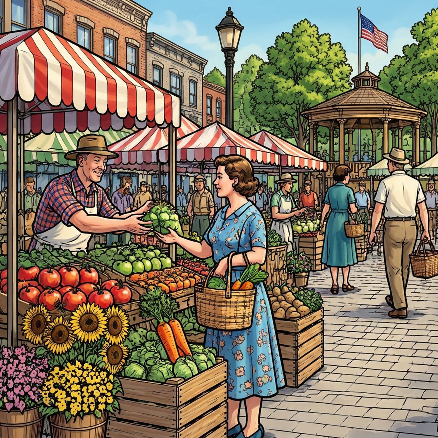 Full-colour reference for Farmers Market Day