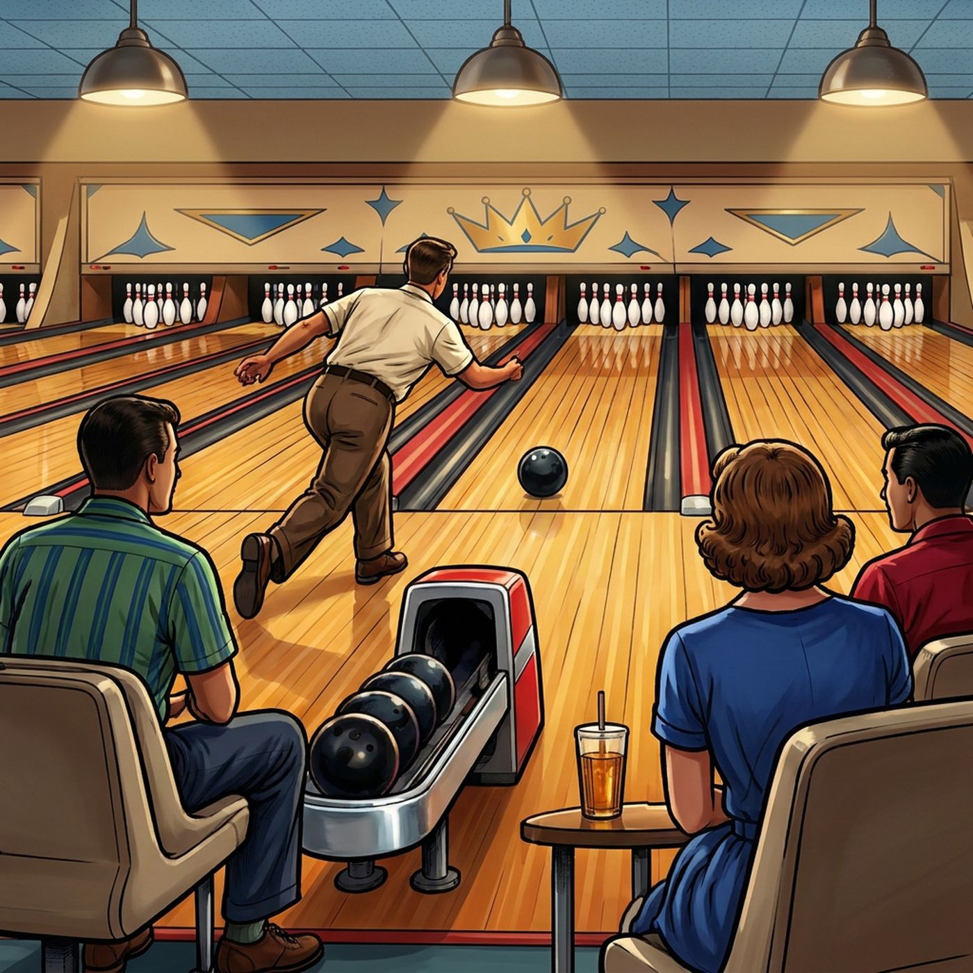 Full-colour reference for Bowling Alley Night