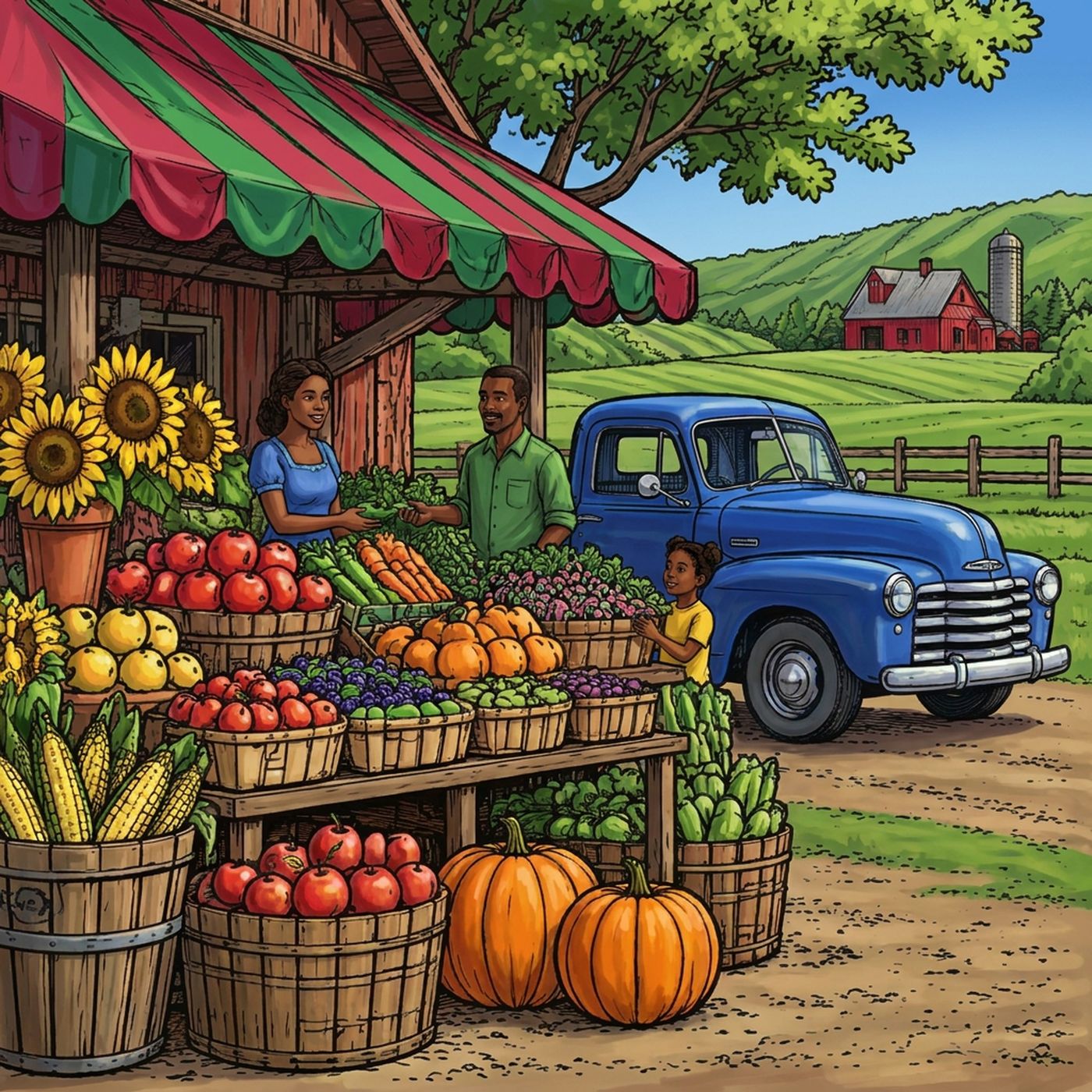 Full-colour reference for Roadside Fruit Stand
