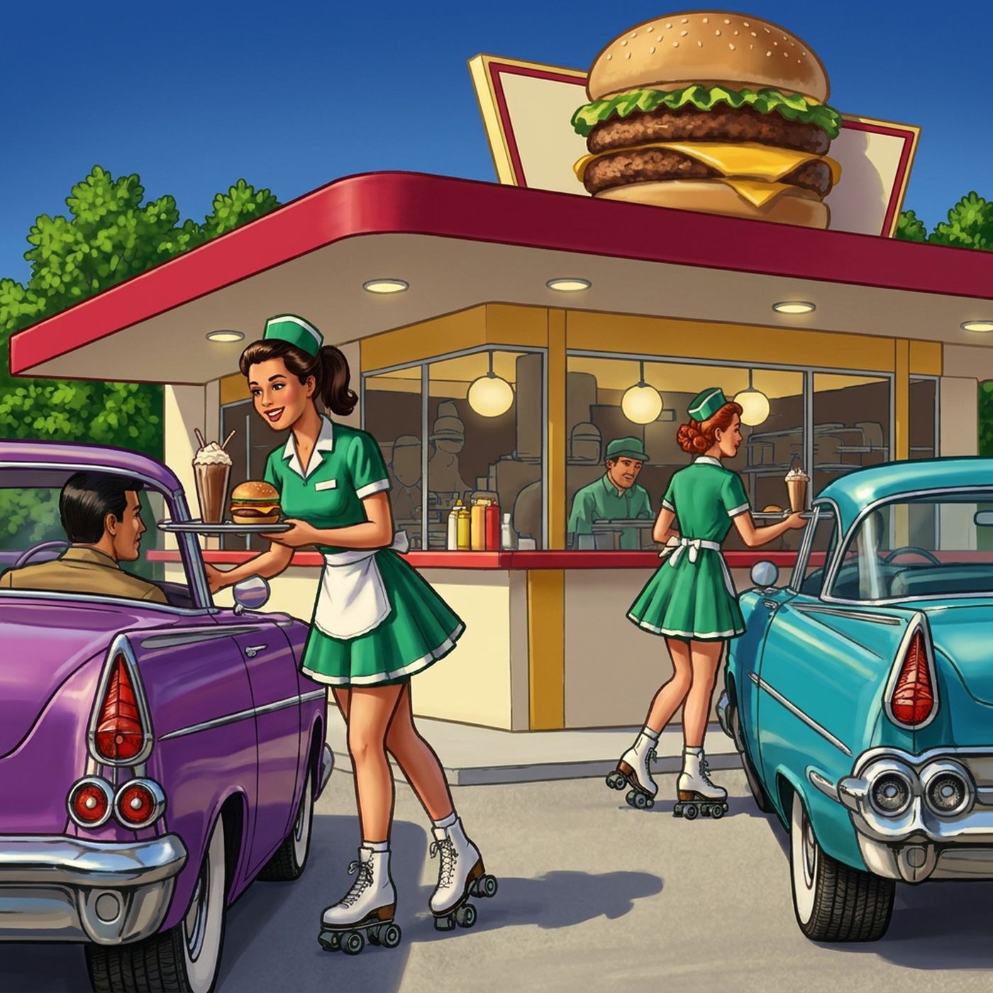 Full-colour reference for Drive-Up Burger Stand