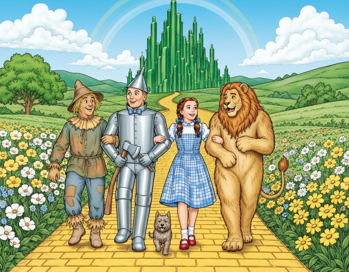 Full-colour reference for Journey to Emerald City