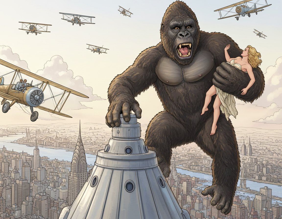 Full-colour reference for Empire State Ape