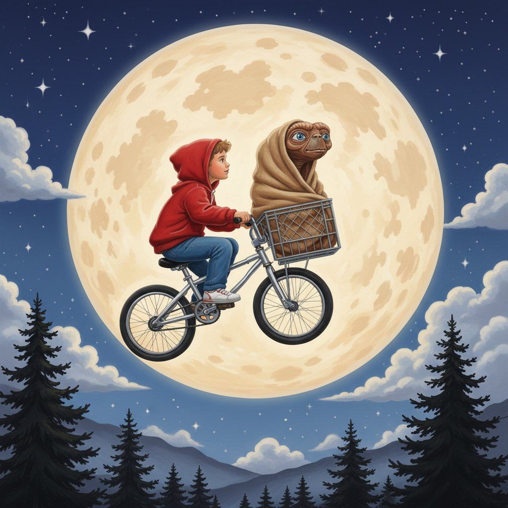 Full-colour reference for Moonlit Bicycle Ride