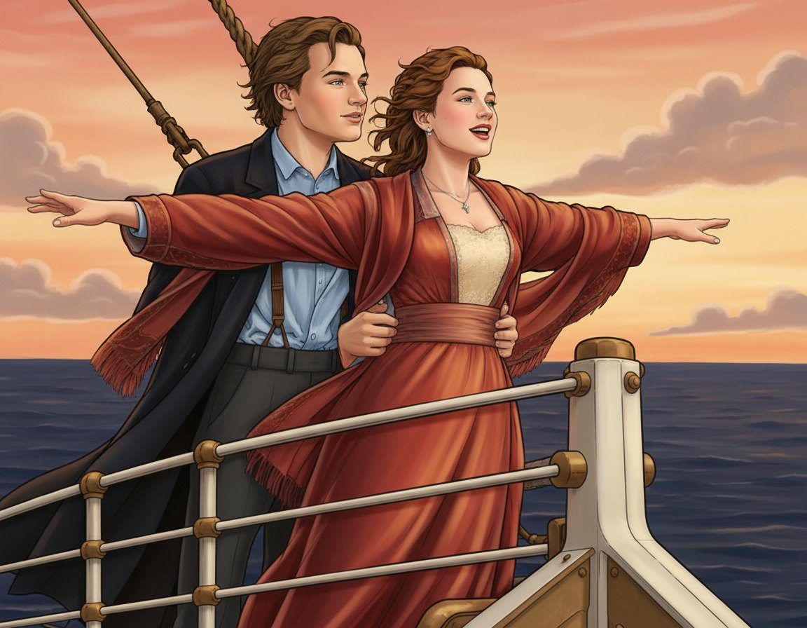 Full-colour reference for Romance on the Ocean Liner